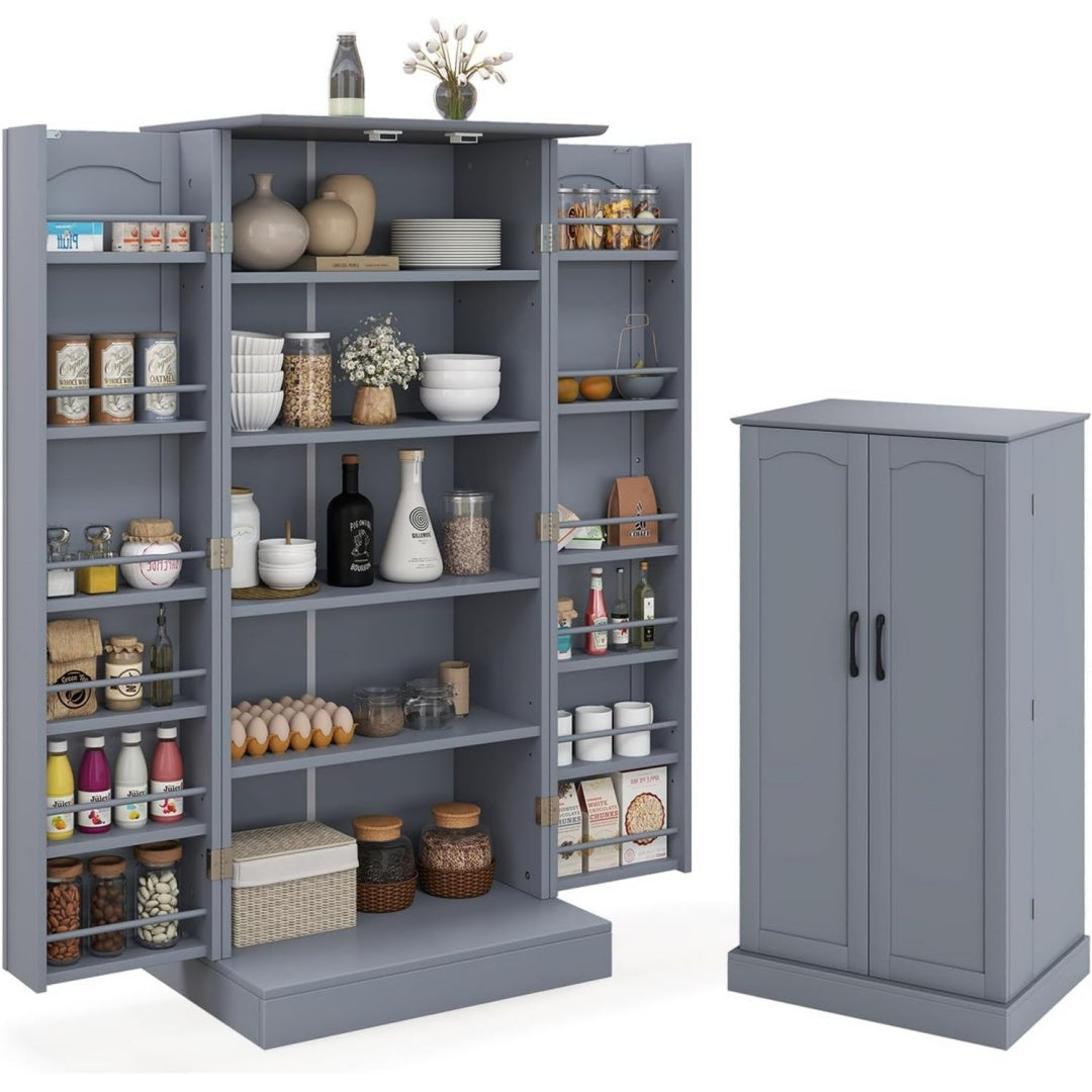 Bleu buffet metal 60 x 40 x 120 cm