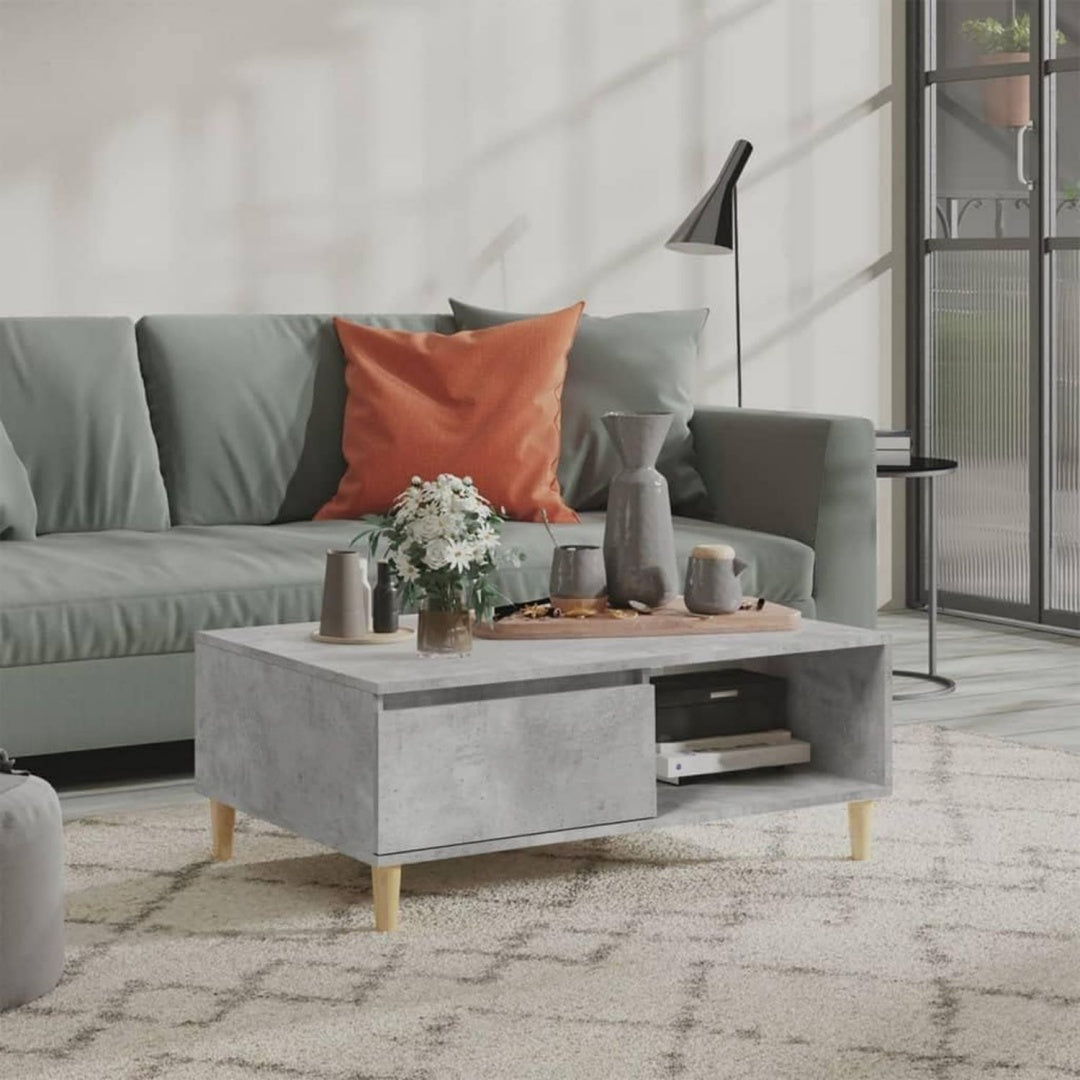 Table basse gris 90 x 60 x 35 cm intemporel