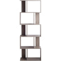 Contraste gris, rayonnage en bois