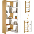 Marron etagere bibliotheque allure contemporaine