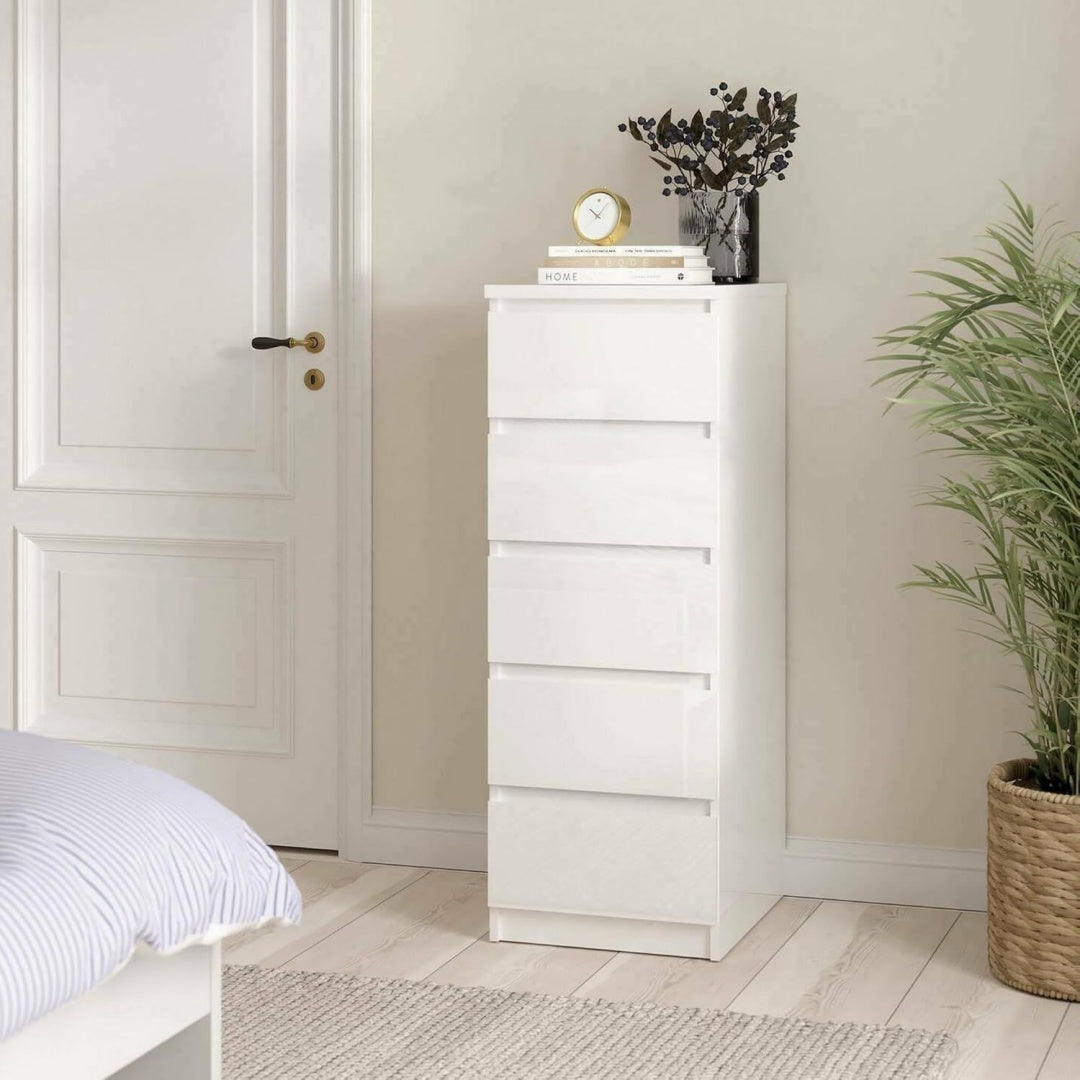 Commode rangement gris clair moderne