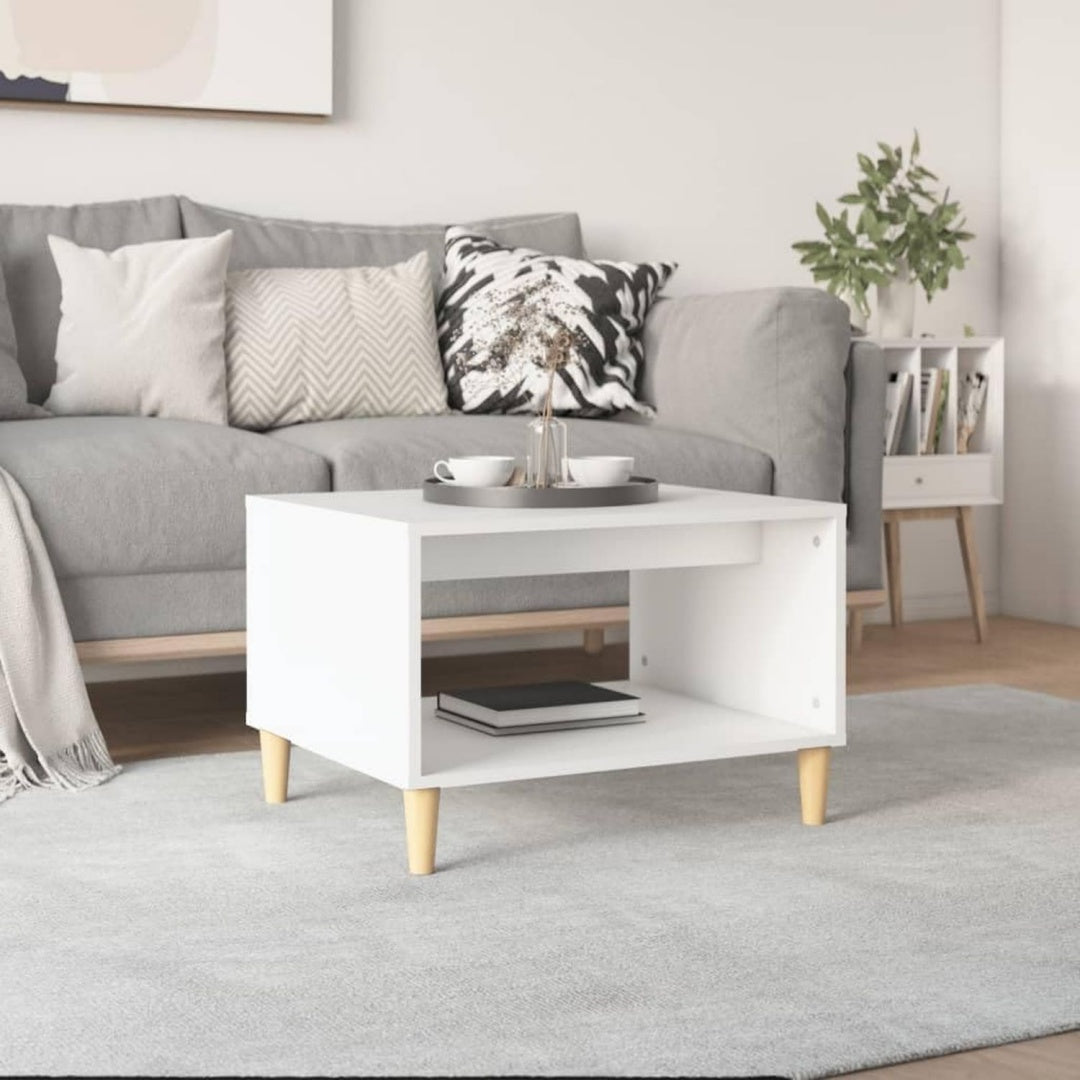 Table basse gris 60 x 50 x 40 cm finition soignee