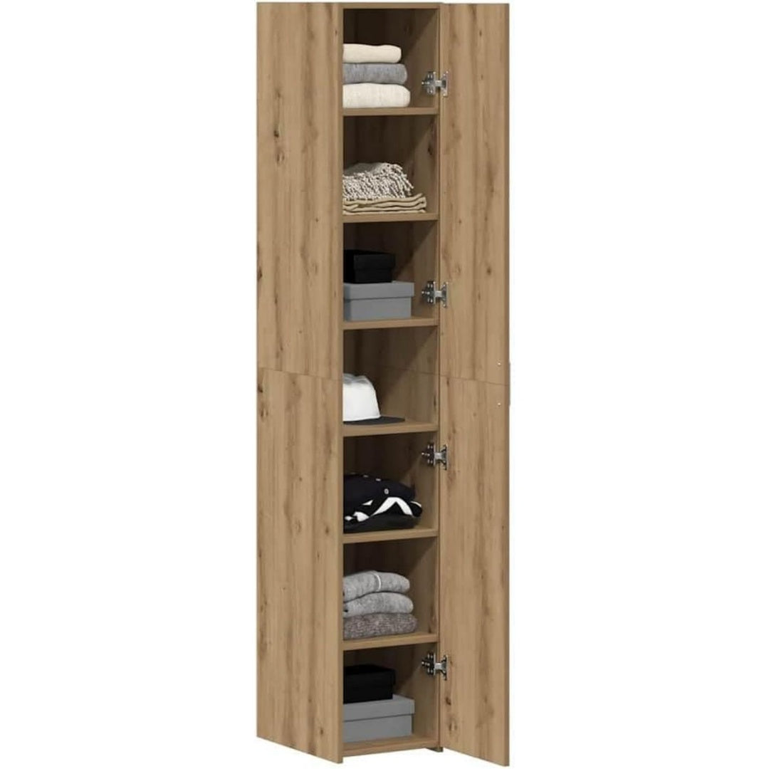 Vaisselier marron 30 x 42, 5 x 185 cm, avec prises USB