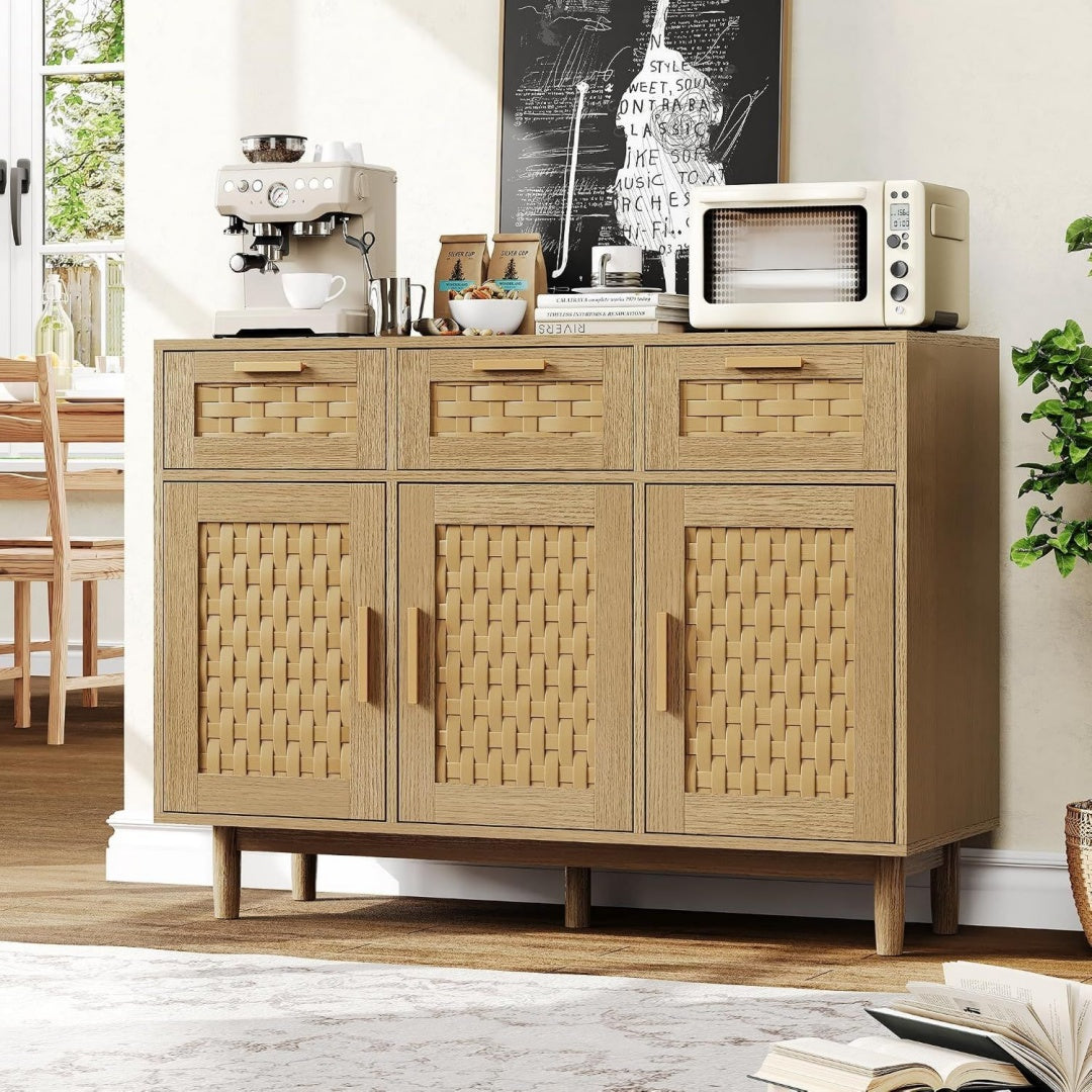 Astuce, credence marron en bois