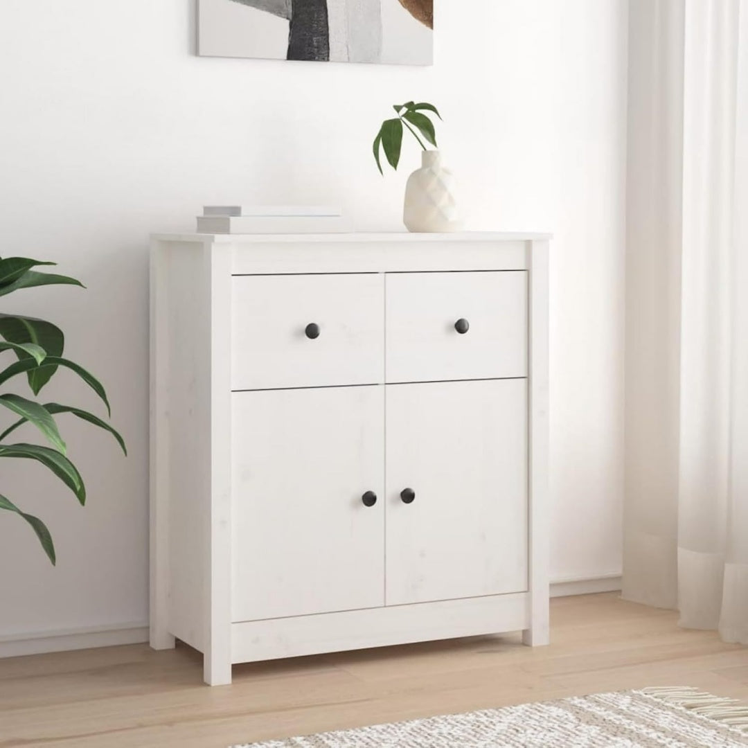 Vaisselier gris clair 81 x 44 x 14 cm, structure metallique