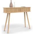 Console beige, bois, 100 x 30 x 80