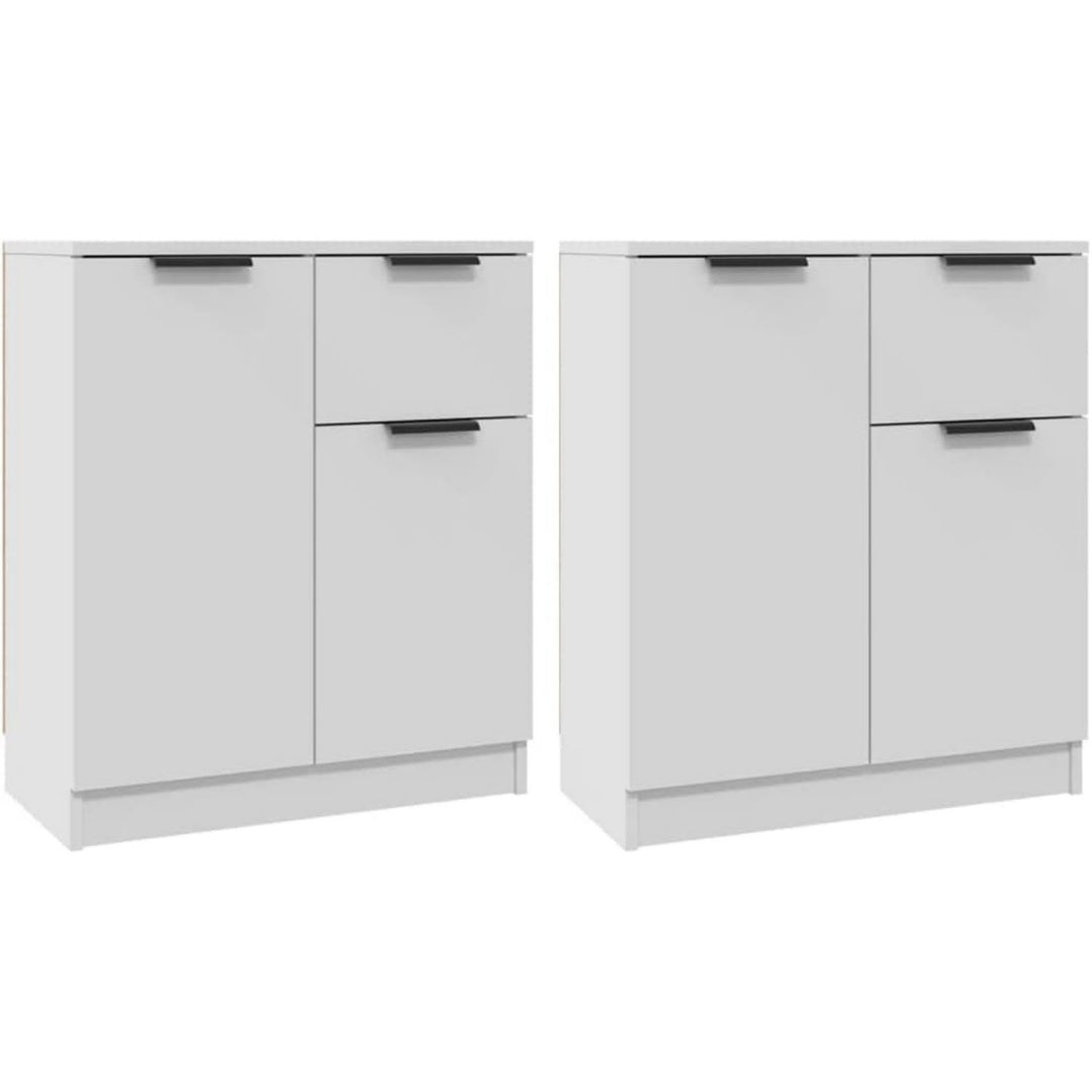 Buffet gris clair, structure robuste