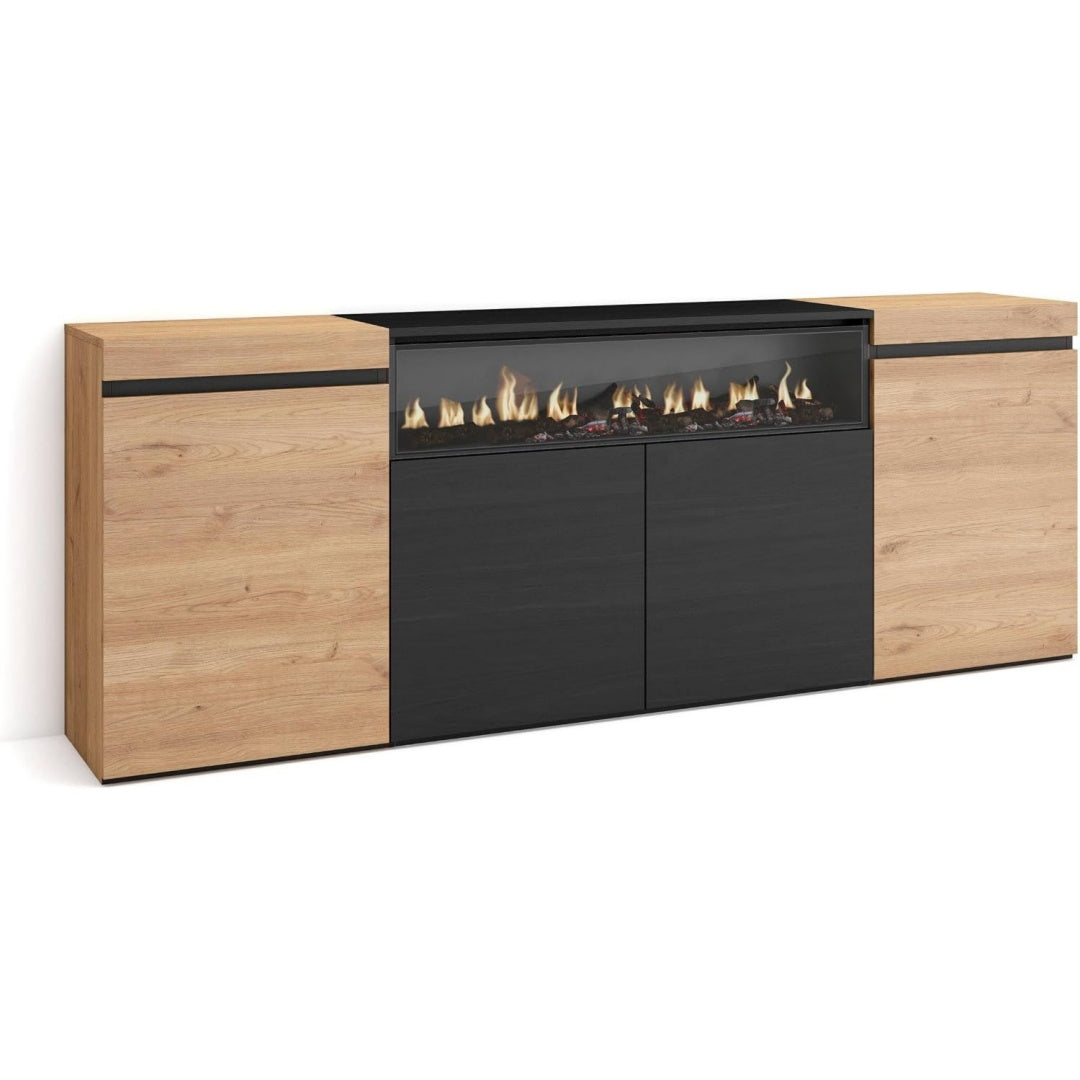 Design moderne buffet marron 200 x 75 x 35 cm