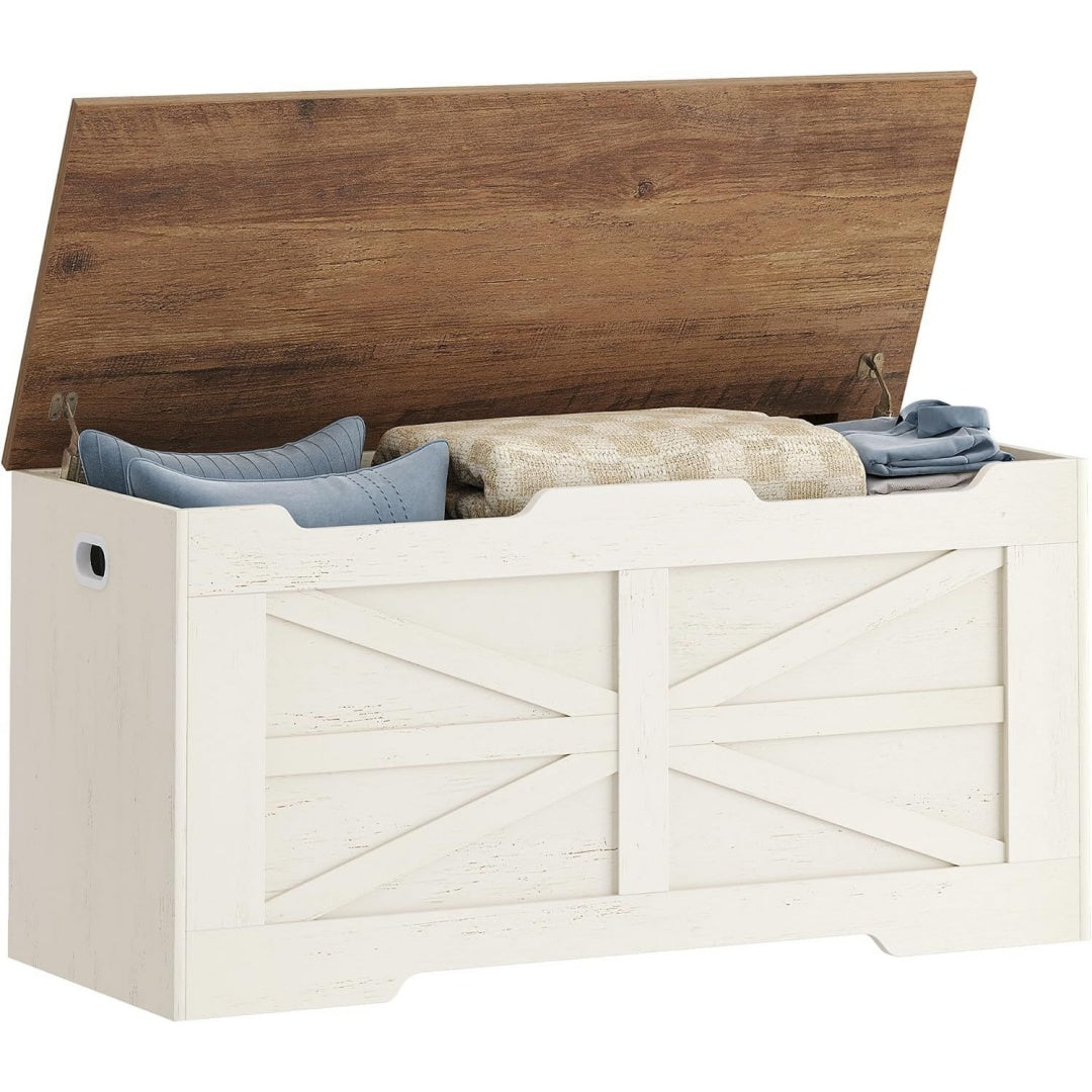 Style classique banc de rangement beige 40 x 100 x 48 cm