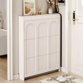 Armoire a chaussures gris clair
