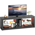 Meuble TV gris fonce pour interieur 140 x 35 x 47 cm