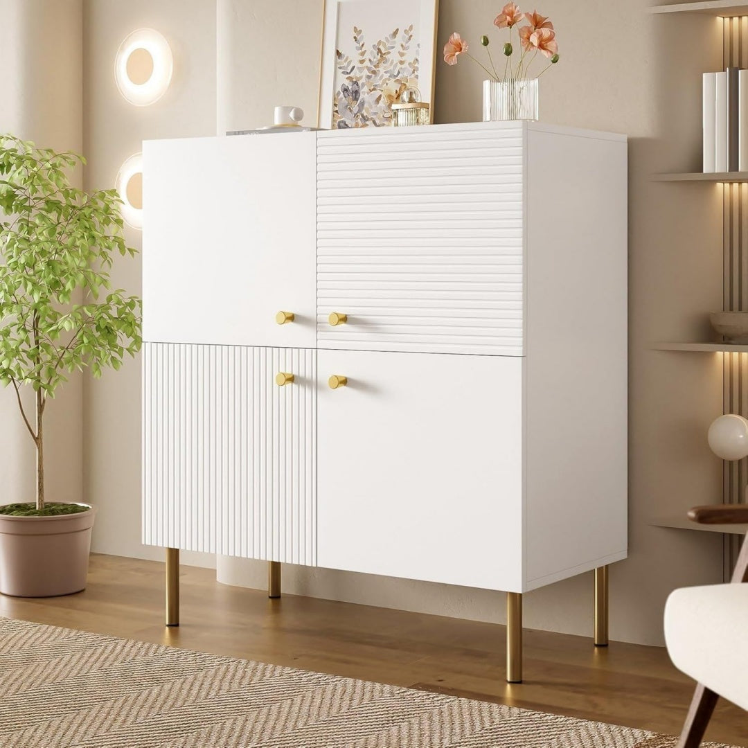 Buffet en MDF et acier robuste et durable