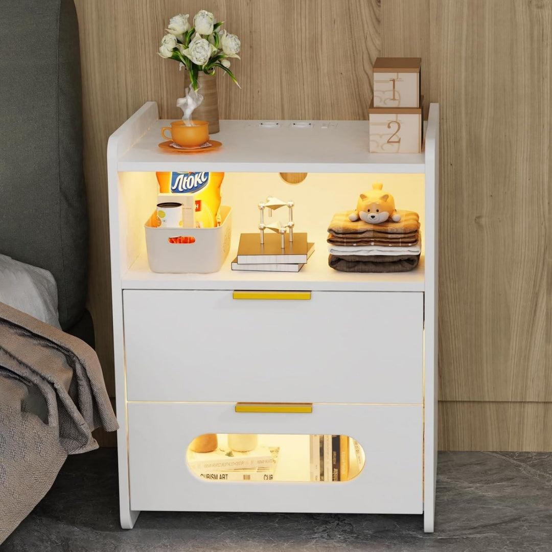 Table de nuit pour dressing marron moderne
