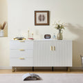 Buffet deco structure en acier gris clair pour le salon